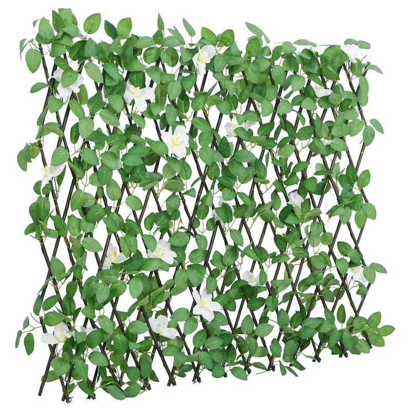 Spalier cu iederă artificială, extensibil, verde, 180x60 cm
