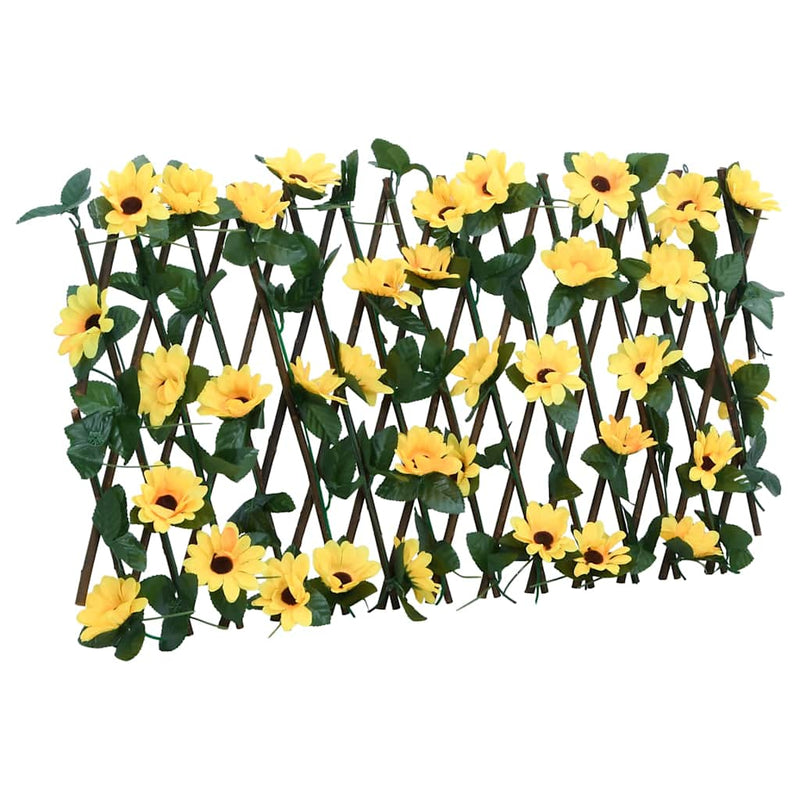 Spalier iederă artificială extensibil, 5 buc. galben, 180x30 cm