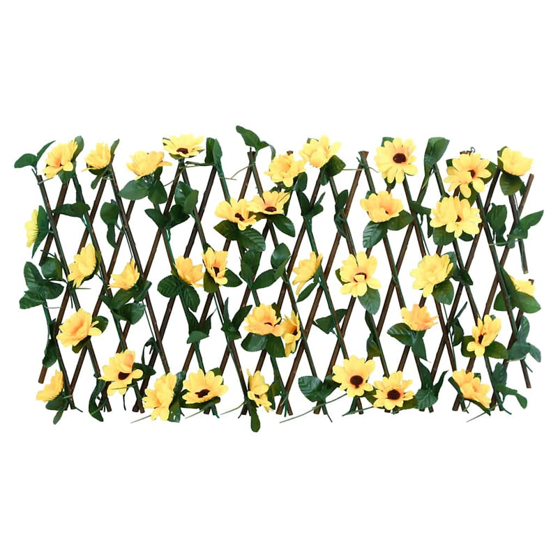Spalier iederă artificială extensibil, 5 buc. galben, 180x30 cm