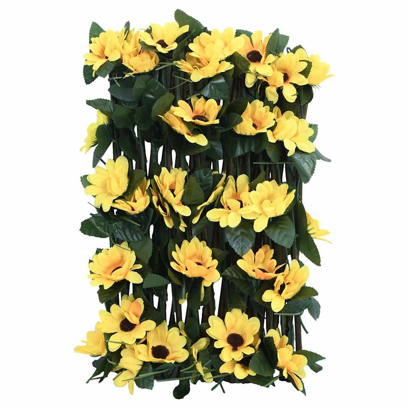 Spalier iederă artificială extensibil, 5 buc. galben, 180x30 cm