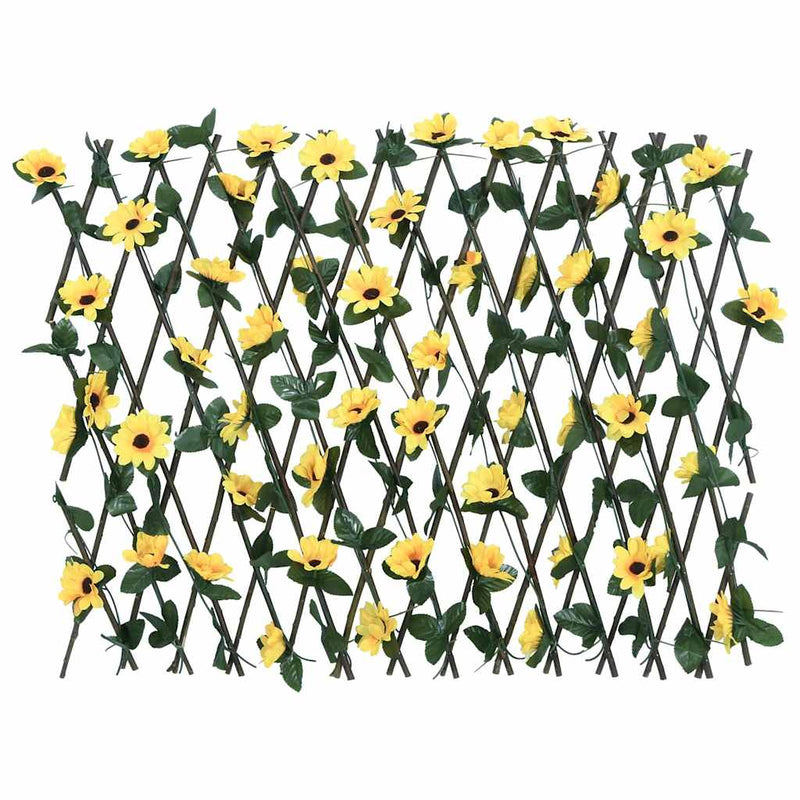 Spalier iederă artificială extensibil, 5 buc. galben, 180x60 cm