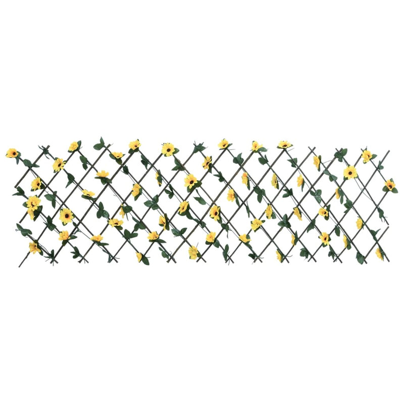 Spalier iederă artificială extensibil, 5 buc. galben, 180x60 cm