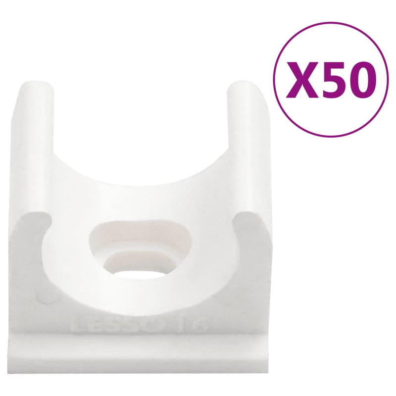 Șine de cabluri cu cleme, Ø16 mm, 30 m, PVC