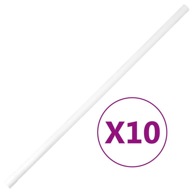 Șine de cabluri cu cleme, Ø20 mm, 10 m, PVC