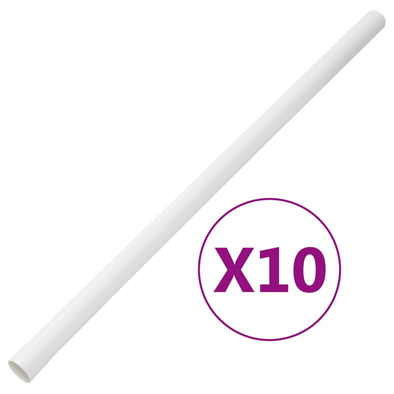 Șine de cabluri cu cleme, Ø32 mm, 10 m, PVC