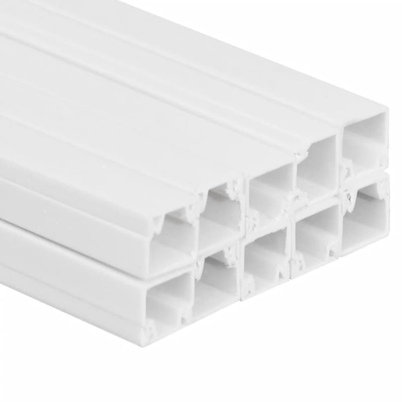 Șine de cabluri, 20x10 mm, 10 m, PVC