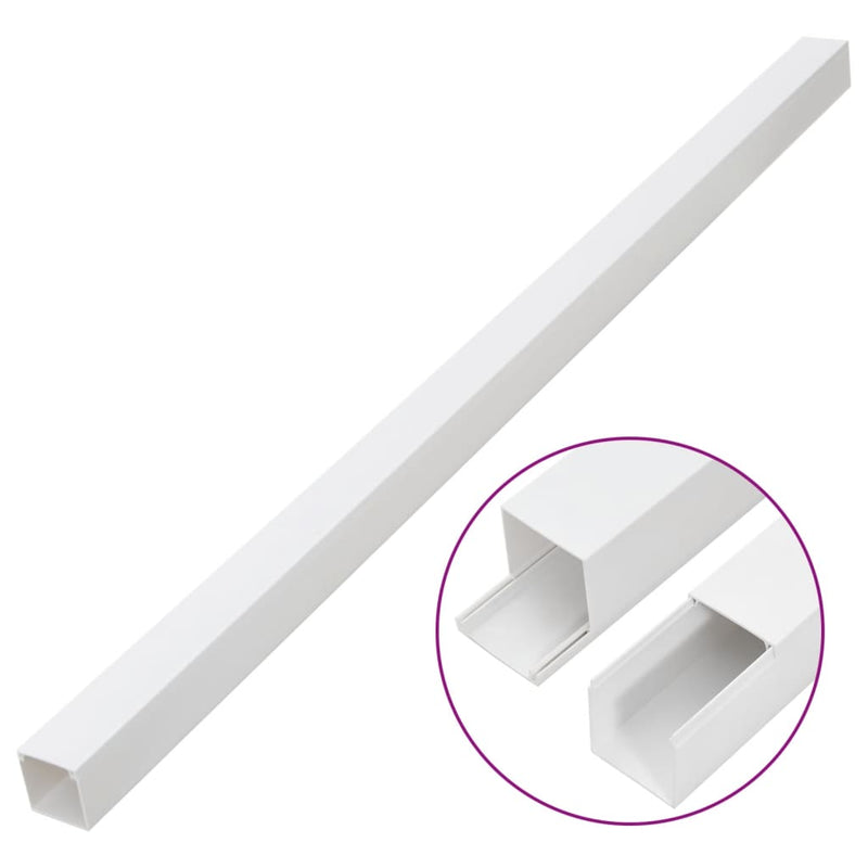 Șine de cabluri, 33x33 mm, 10 m, PVC