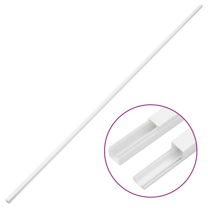 Șine de cabluri, 20x10 mm, 30 m, PVC
