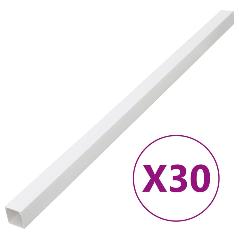 Șine de cabluri, 40x40 mm, 30 m, PVC