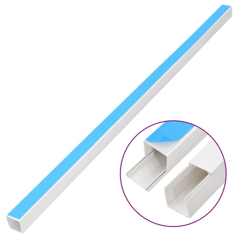 Șine de cabluri autoadezive, 40x25 mm, 10 m, PVC