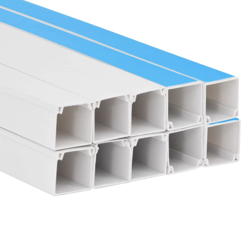 Șine de cabluri autoadezive, 40x25 mm, 10 m, PVC