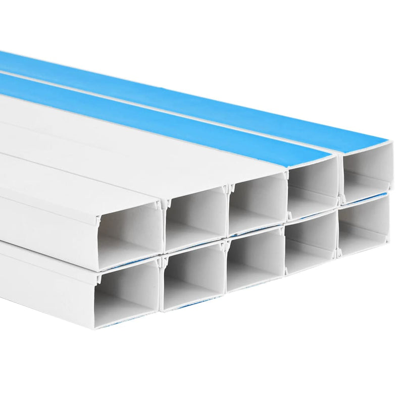 Șine de cabluri autoadezive, 50x25 mm, 10 m, PVC