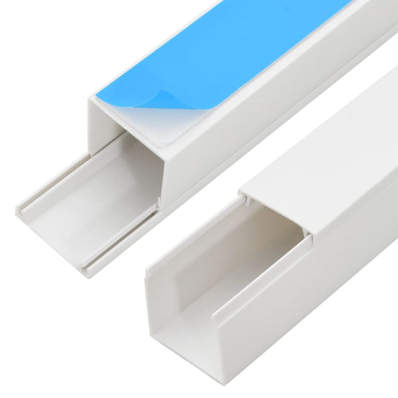 Șine de cabluri autoadezive, 40x40 mm, 30 m, PVC