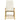 Set de bistro pliabil, 3 piese, cu perne alb crem, bambus