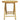 Set de bistro pliabil, 3 piese, cu perne alb crem, bambus