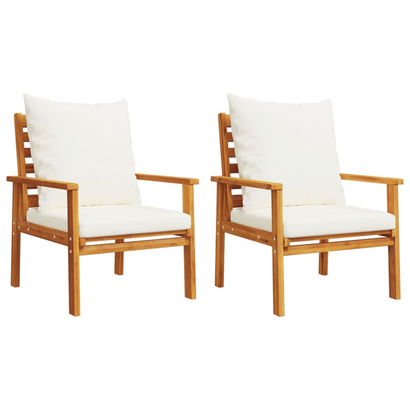 Set mobilier de grădină cu perne, 5 buc., lemn masiv acacia