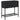 Jardiniere de grădină cu raft 2 buc. negru 70x28x70cm poliratan