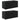 Jardiniere grădină 2 ghivece 2 buc. negru 72x30x32 cm poliratan
