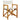 Scaune pliante din material textil alb-crem, 4 piese