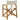 Scaune pliante din material textil alb-crem, 6 piese