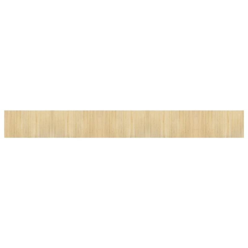 Covor dreptunghiular, natural deschis, 60x500 cm, bambus