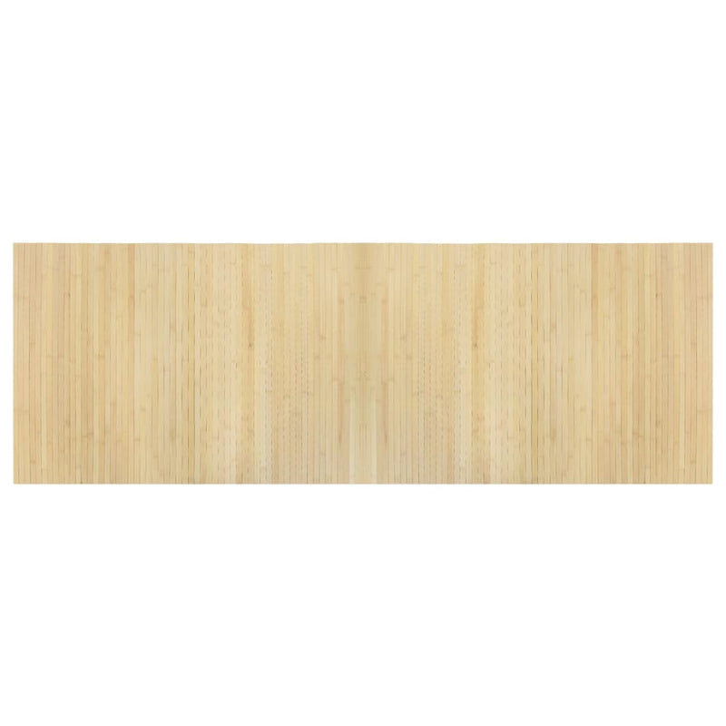 Covor dreptunghiular, natural deschis, 70x200 cm, bambus