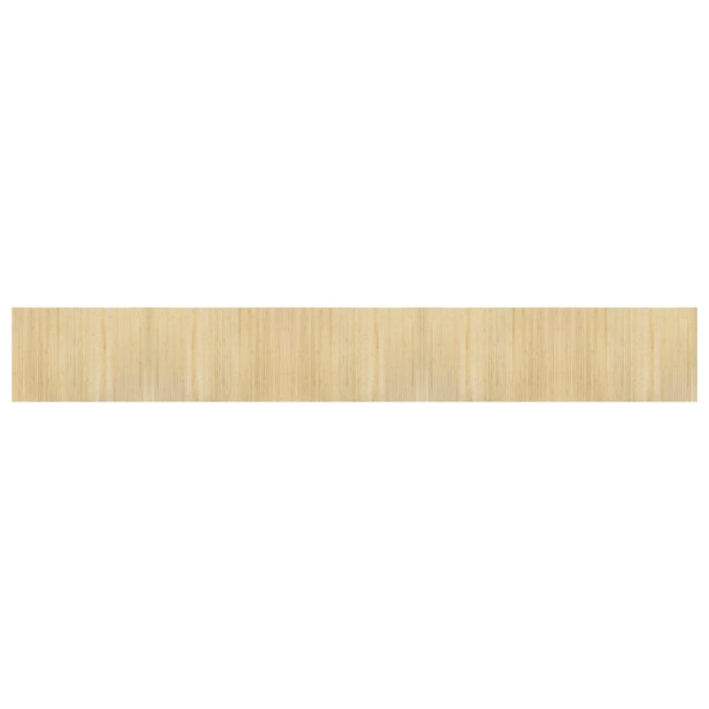 Covor dreptunghiular, natural deschis, 70x500 cm, bambus