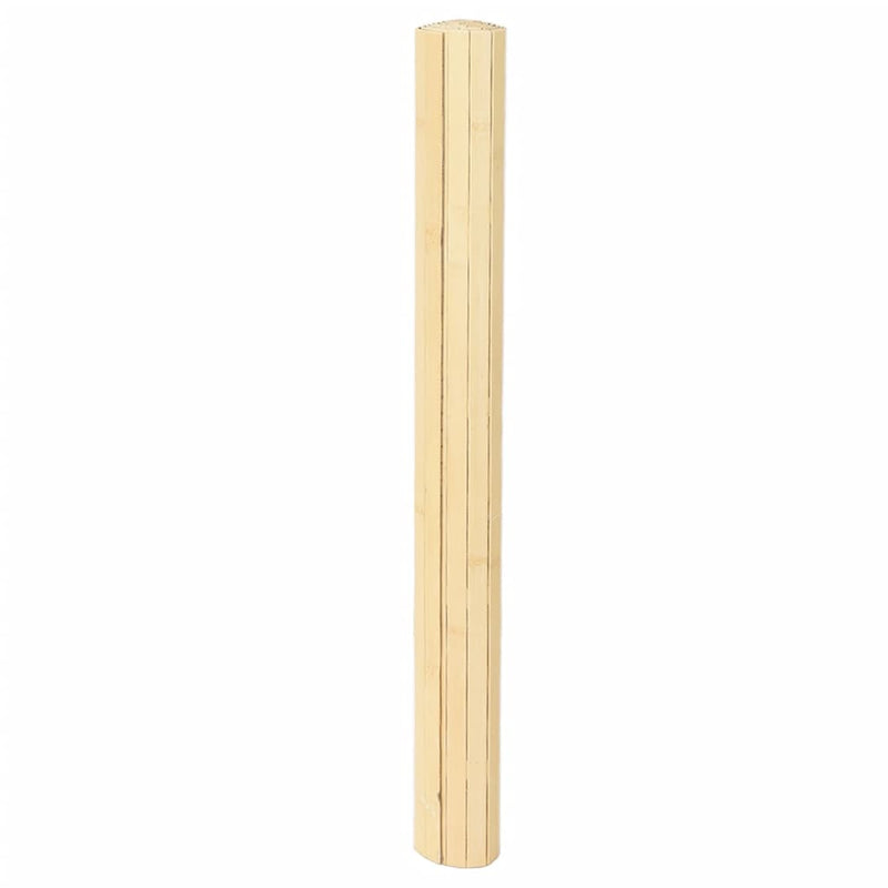 Covor dreptunghiular, natural deschis, 80x300 cm, bambus