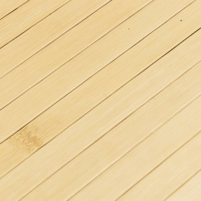 Covor dreptunghiular, natural deschis, 80x300 cm, bambus