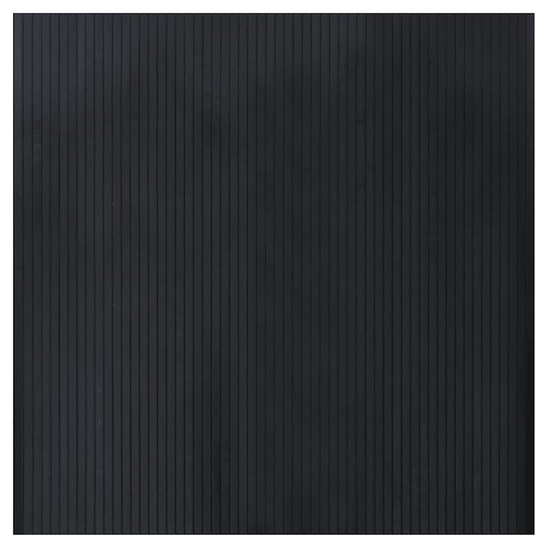 Covor dreptunghiular, negru, 100x100 cm, bambus