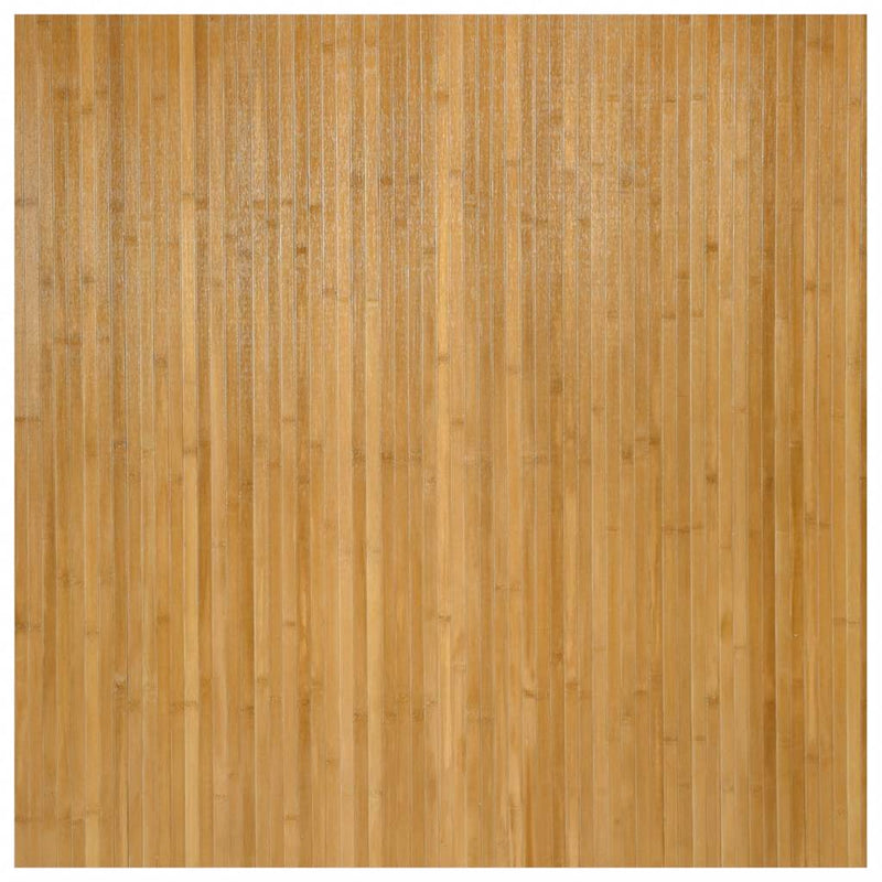 Covor dreptunghiular, natural, 100x100 cm, bambus