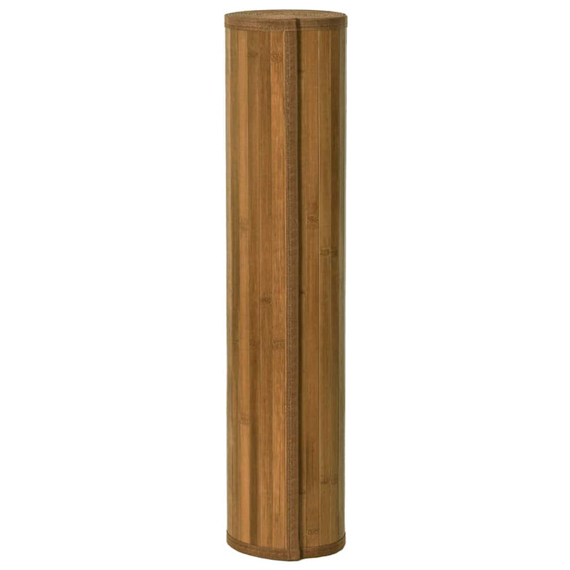 Covor dreptunghiular, maro, 60x100 cm, bambus