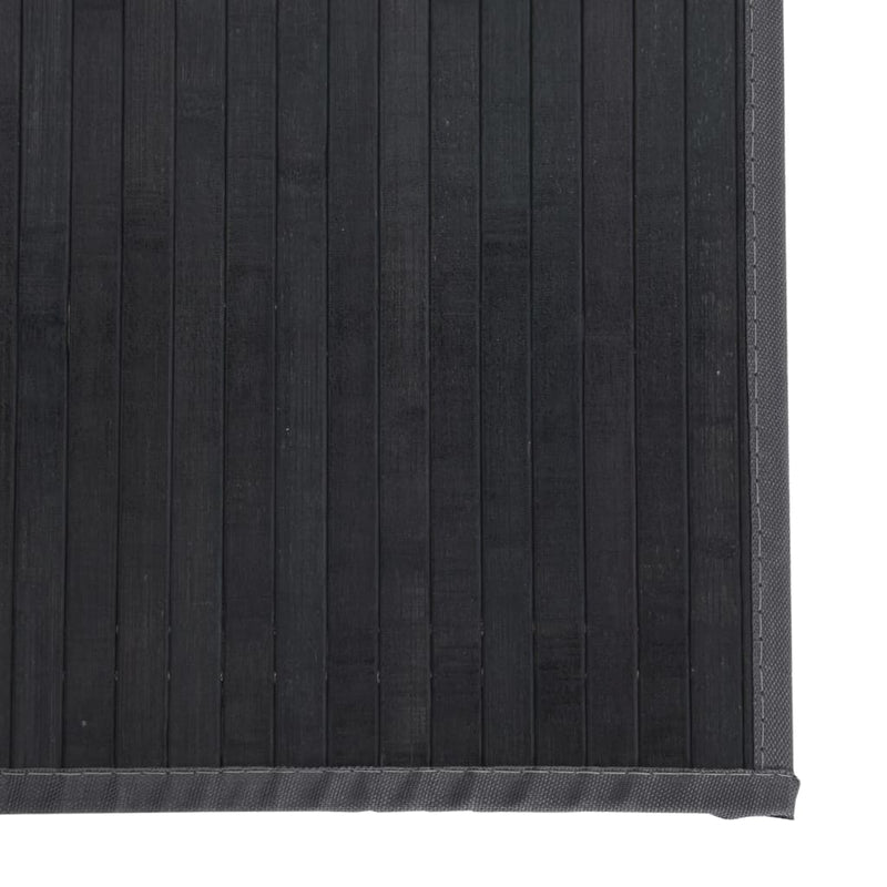 Covor dreptunghiular, gri, 60x200 cm, bambus