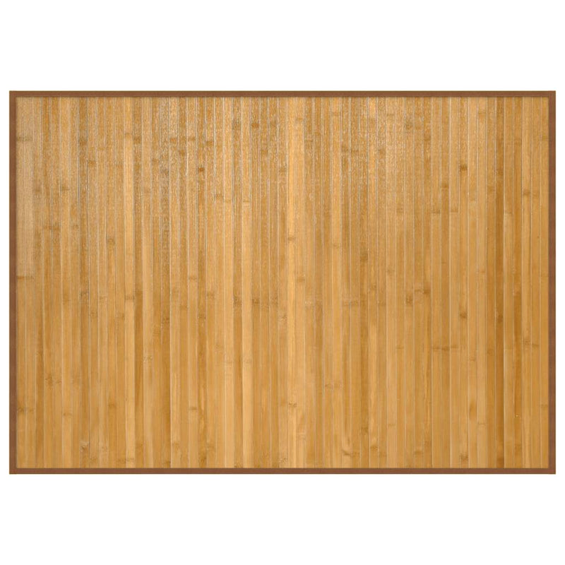 Covor dreptunghiular, natural, 70x100 cm, bambus