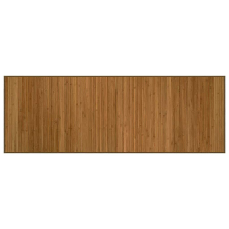 Covor dreptunghiular, maro, 70x200 cm, bambus