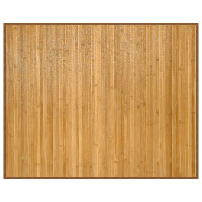 Covor dreptunghiular, natural, 80x100 cm, bambus