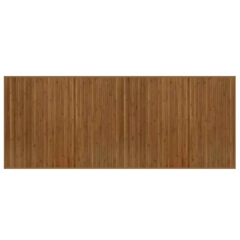 Covor dreptunghiular, maro, 80x200 cm, bambus