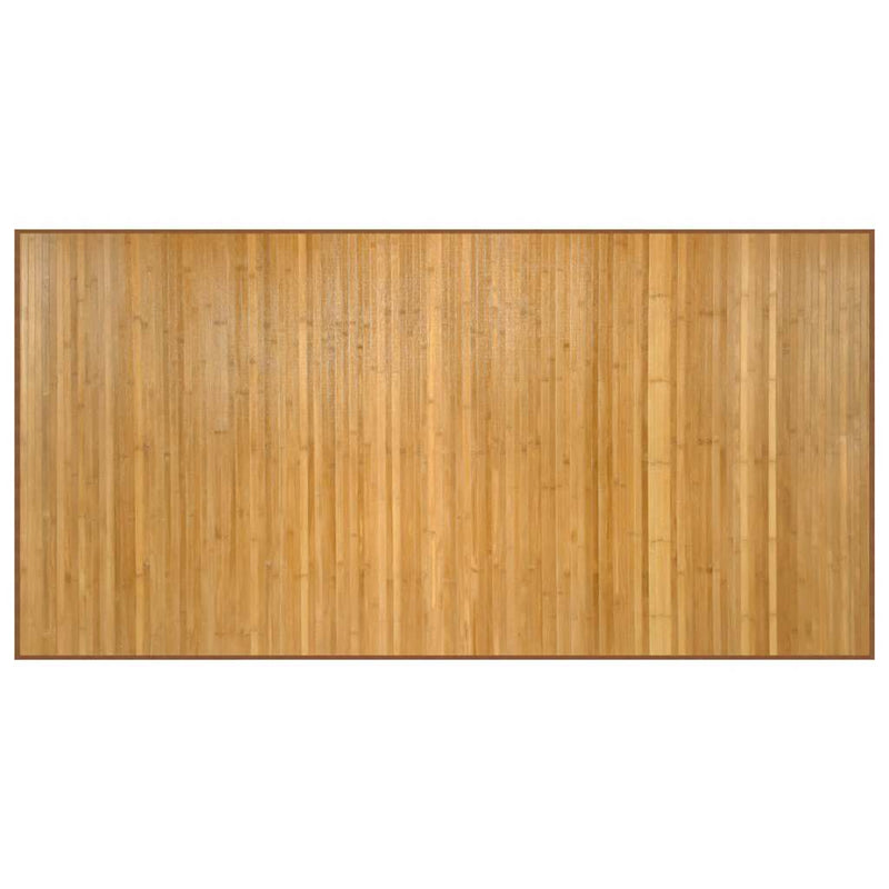Covor dreptunghiular, natural, 100x200 cm, bambus