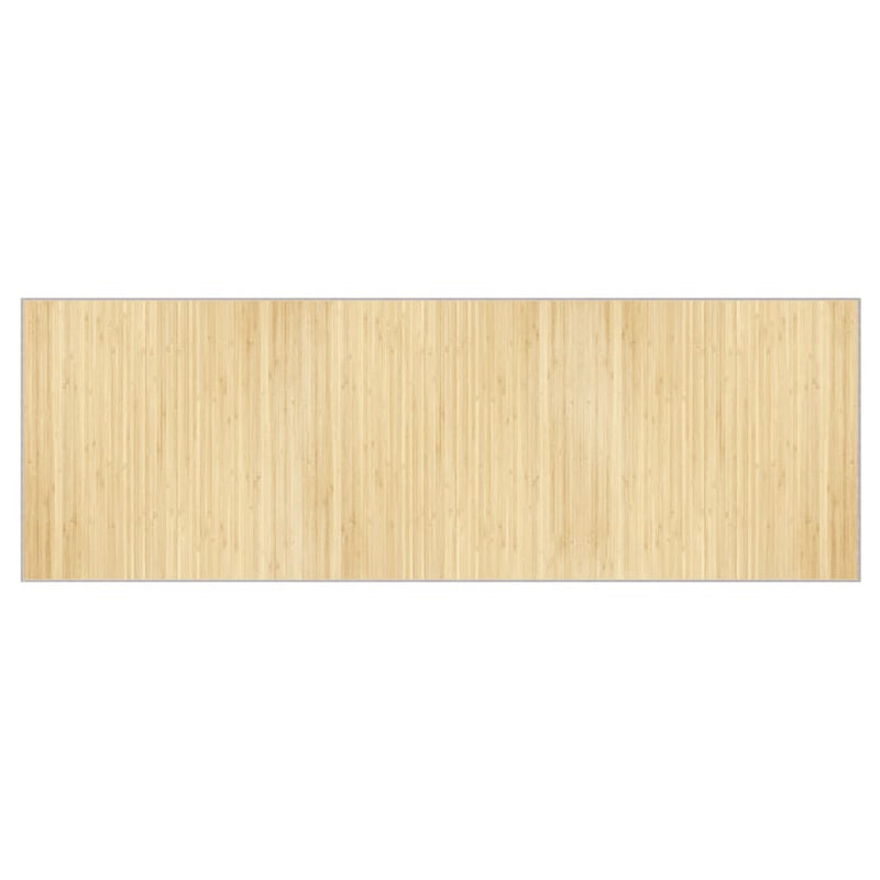Covor dreptunghiular, natural deschis, 100x300 cm, bambus