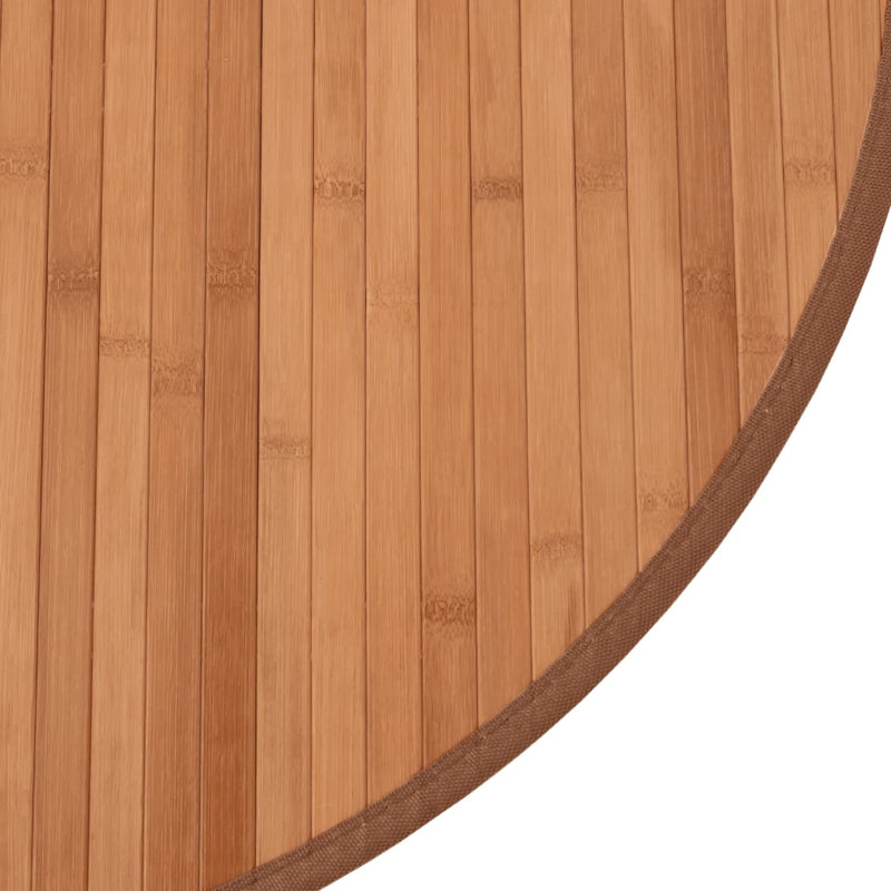 Covor rotund, natural, 60 cm, bambus