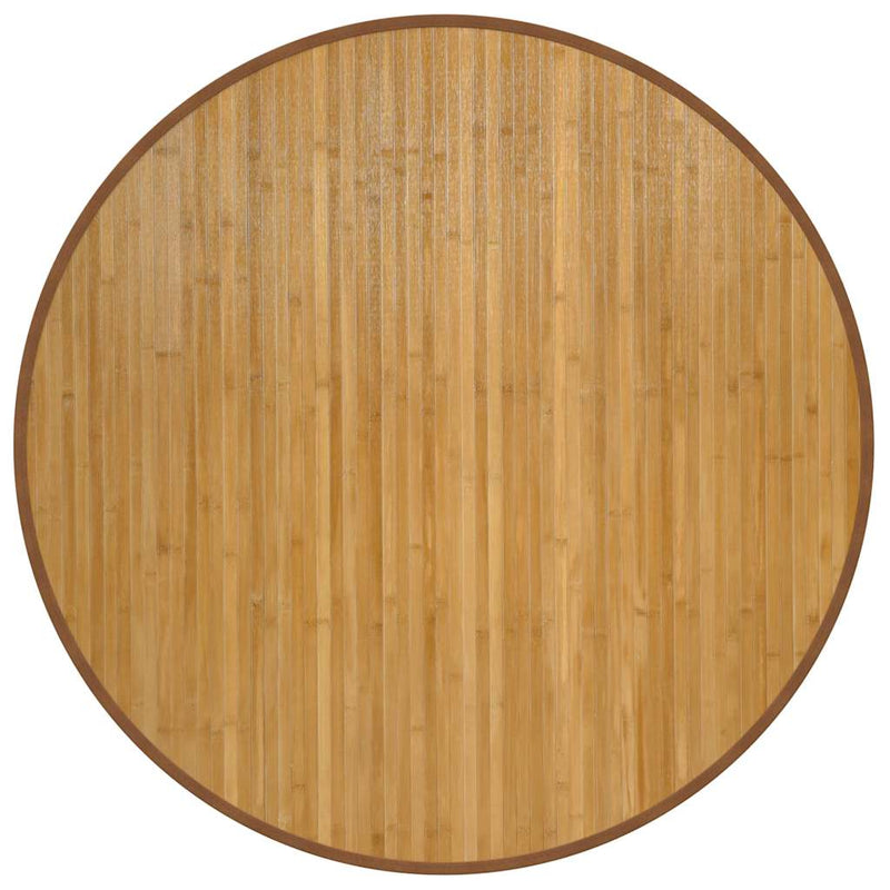 Covor rotund, natural, 100 cm, bambus