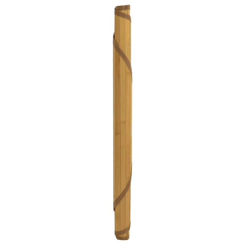Covor rotund, natural, 100 cm, bambus