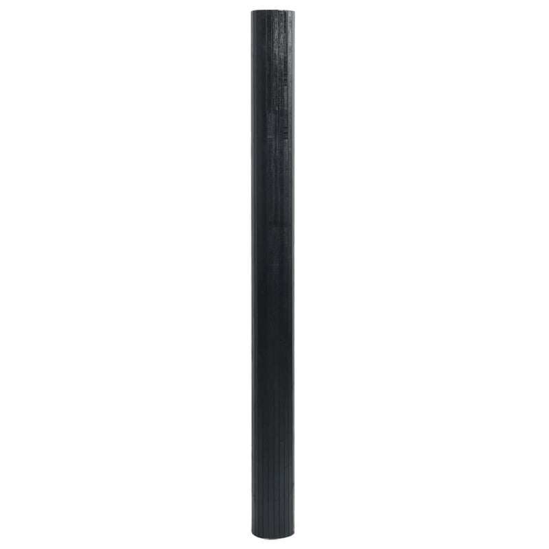 Paravan de cameră, negru, lățime 400 cm, înălțime 165 cm, bambus
