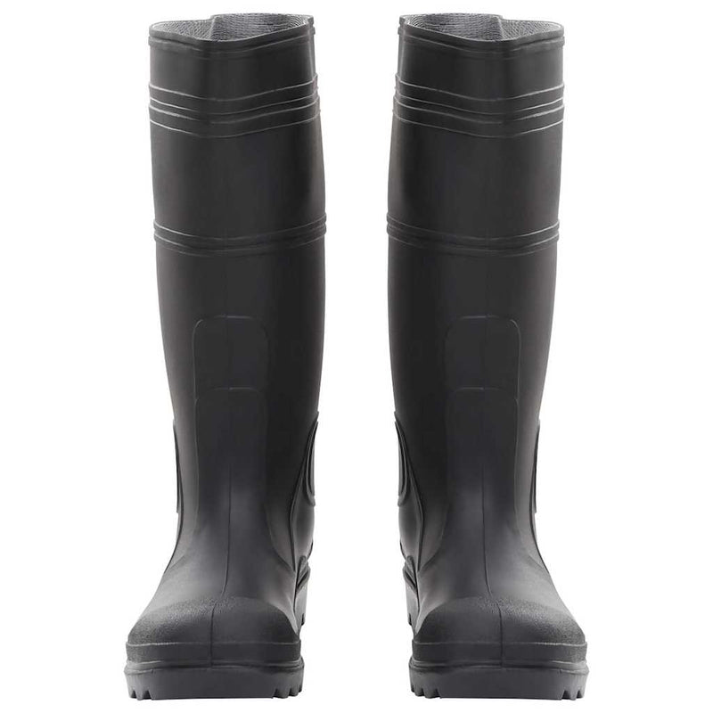 Cizme de ploaie, negru, PVC, mărime 38