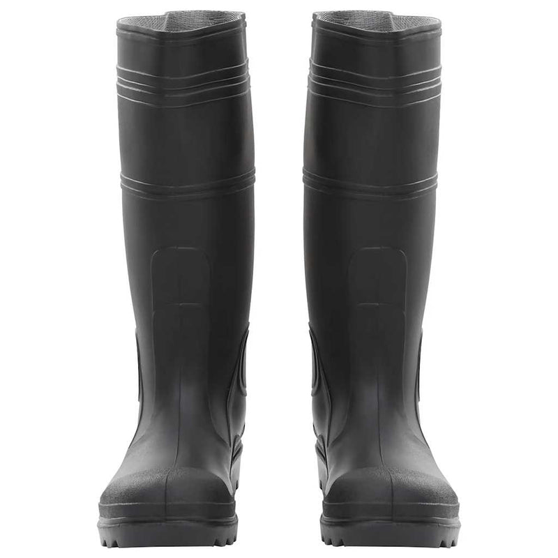 Cizme de ploaie, negru, PVC, mărime 40