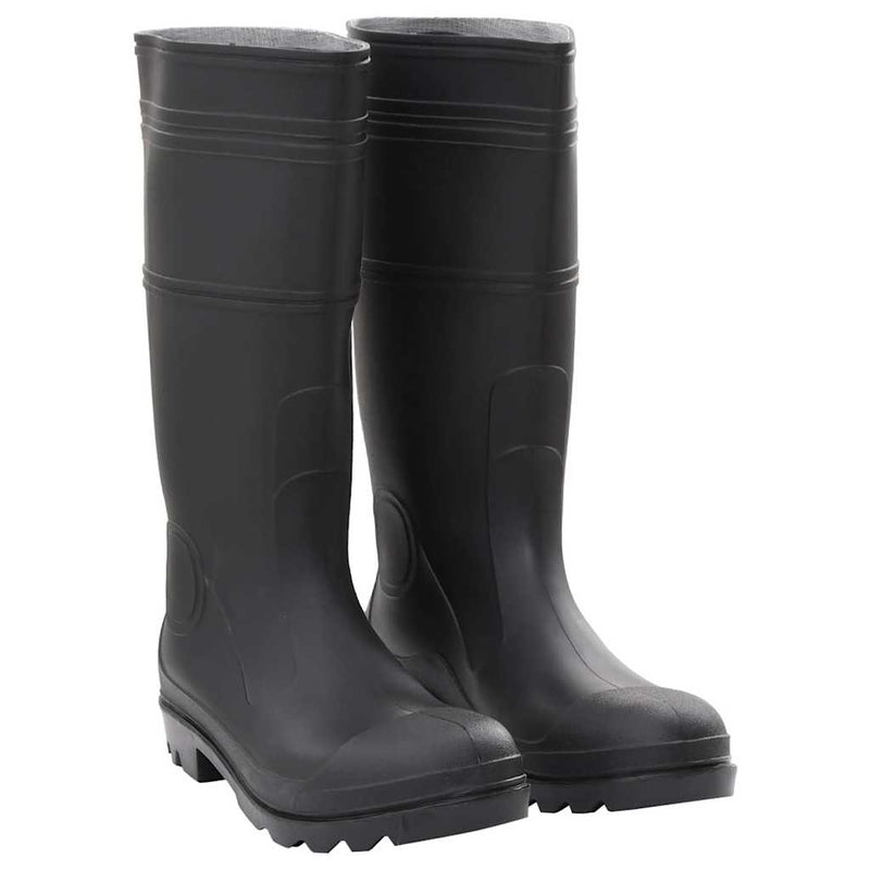 Cizme de ploaie, negru, PVC, mărime 44