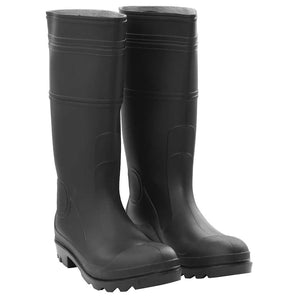 Cizme de ploaie, negru, PVC, mărime 46