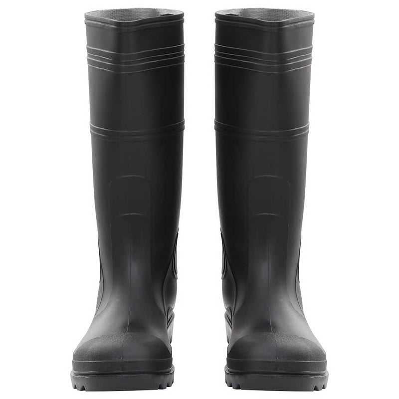 Cizme de ploaie, negru, PVC, mărime 46