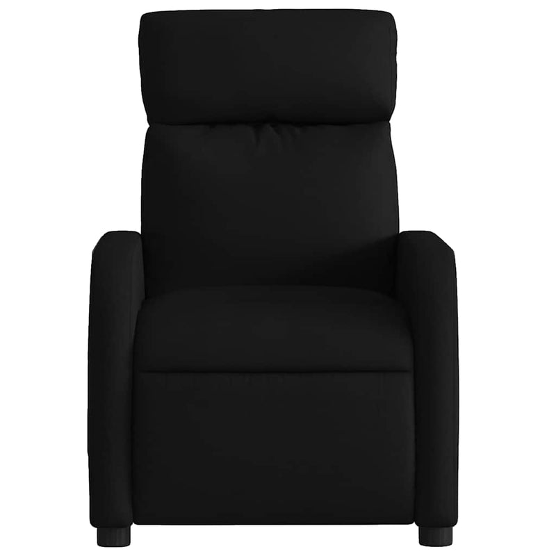 Fotoliu rabatabil, negru, material textil