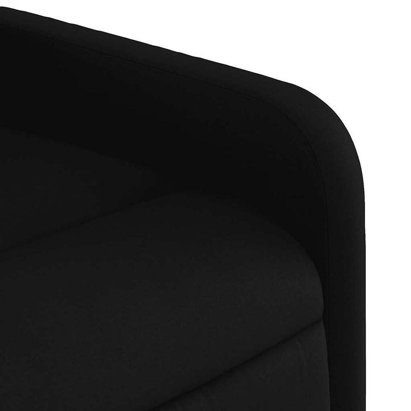Fotoliu rabatabil, negru, material textil